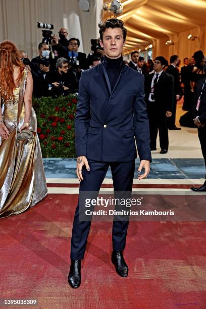 Shawn Mendes attends The 2022 Met Gala Celebrating "In America: An Anthology of Fashion" at The Metropolitan Museum of Art on May 02, 2022 in New...