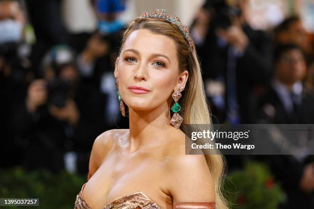 Blake Lively attends The 2022 Met Gala Celebrating "In America: An Anthology of Fashion" at The Metropolitan Museum of Art on May 02, 2022 in New...