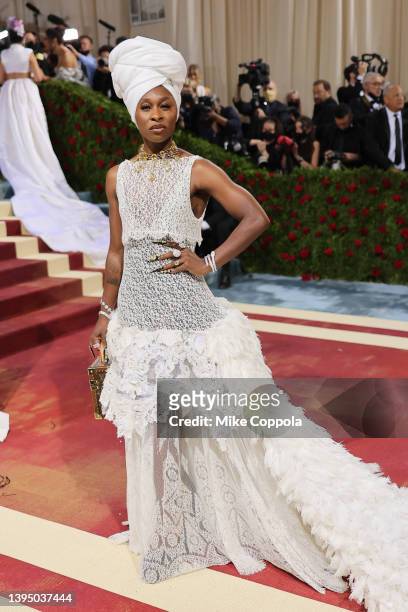 Cynthia Erivo attends The 2022 Met Gala Celebrating "In America: An Anthology of Fashion" at The Metropolitan Museum of Art on May 02, 2022 in New...