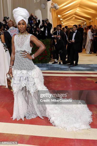 Cynthia Erivo attends The 2022 Met Gala Celebrating "In America: An Anthology of Fashion" at The Metropolitan Museum of Art on May 02, 2022 in New...