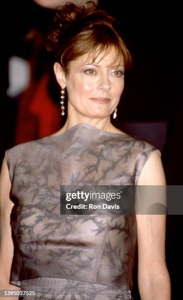 American actress and activist Susan Sarandon, poses for a portrait as she arrives at the Palais des Festivals for the premiere of her film "Cradle...