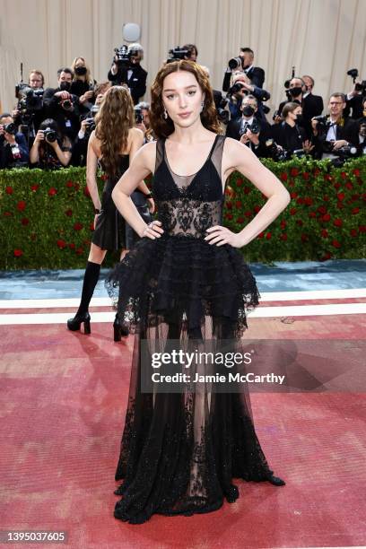Phoebe Dynevor attends The 2022 Met Gala Celebrating "In America: An Anthology of Fashion" at The Metropolitan Museum of Art on May 02, 2022 in New...