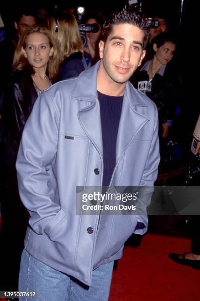 American actor, comedian, director and producer David Schwimmer, from the TV show "Friend's" attends the "Romeo & Juliet" Los Angeles Premiere on...