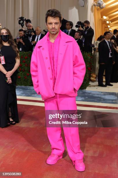 Sebastian Stan attends The 2022 Met Gala Celebrating "In America: An Anthology of Fashion" at The Metropolitan Museum of Art on May 02, 2022 in New...