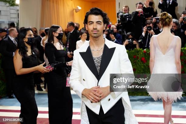 Joe Jonas attends The 2022 Met Gala Celebrating "In America: An Anthology of Fashion" at The Metropolitan Museum of Art on May 02, 2022 in New York...