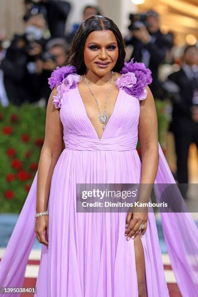 Mindy Kaling attends The 2022 Met Gala Celebrating "In America: An Anthology of Fashion" at The Metropolitan Museum of Art on May 02, 2022 in New...