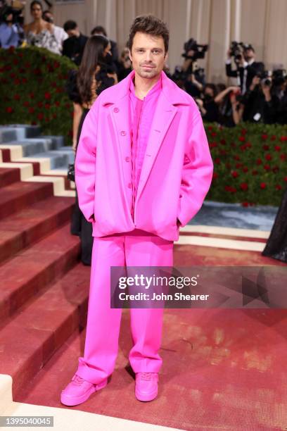 Sebastian Stan attends The 2022 Met Gala Celebrating "In America: An Anthology of Fashion" at The Metropolitan Museum of Art on May 02, 2022 in New...