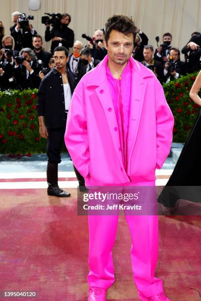 Sebastian Stan attends The 2022 Met Gala Celebrating "In America: An Anthology of Fashion" at The Metropolitan Museum of Art on May 02, 2022 in New...