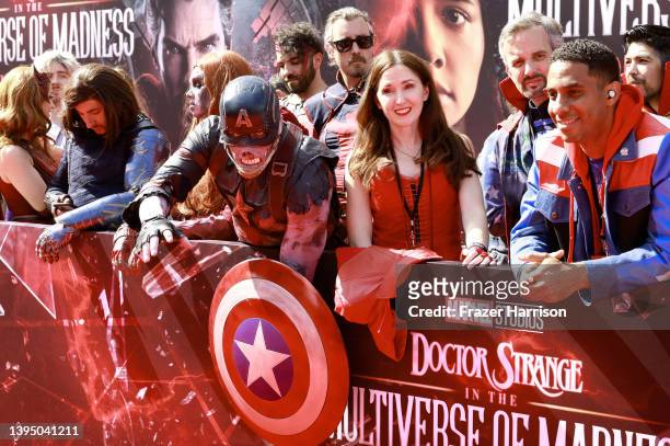 Fans attend Marvel Studios' "Doctor Strange In The Multiverse Of Madness" premiere at Dolby Theatre on May 02, 2022 in Hollywood, California.