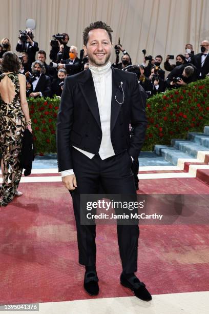 Derek Blasberg attends The 2022 Met Gala Celebrating "In America: An Anthology of Fashion" at The Metropolitan Museum of Art on May 02, 2022 in New...