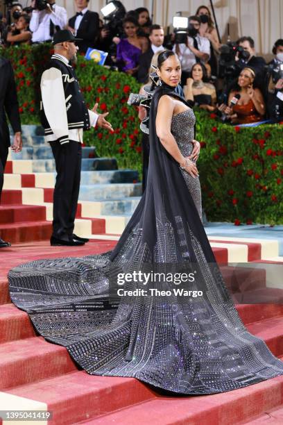 Alicia Keys attends The 2022 Met Gala Celebrating "In America: An Anthology of Fashion" at The Metropolitan Museum of Art on May 02, 2022 in New York...