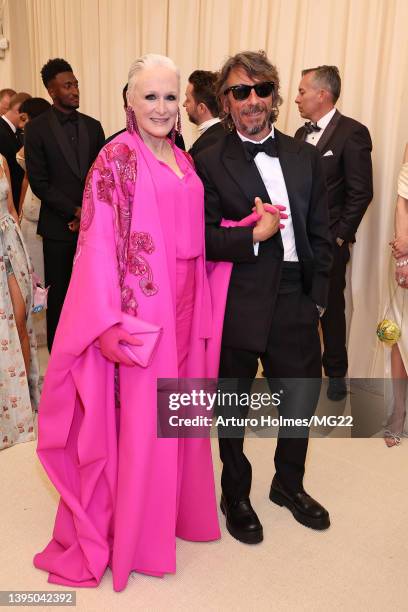 Glenn Close, Pierpaolo Piccioli arrive at The 2022 Met Gala Celebrating "In America: An Anthology of Fashion" at The Metropolitan Museum of Art on...