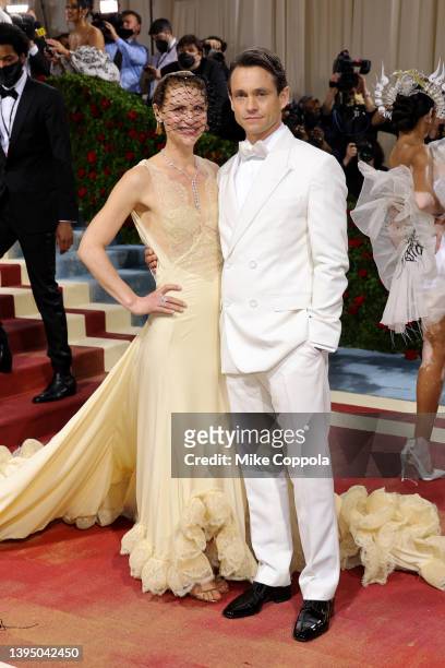 Claire Danes and Hugh Dancy attend The 2022 Met Gala Celebrating "In America: An Anthology of Fashion" at The Metropolitan Museum of Art on May 02,...