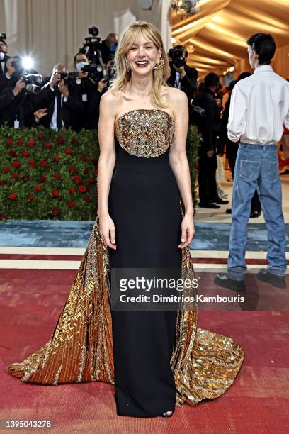 Carey Mulligan attends The 2022 Met Gala Celebrating "In America: An Anthology of Fashion" at The Metropolitan Museum of Art on May 02, 2022 in New...