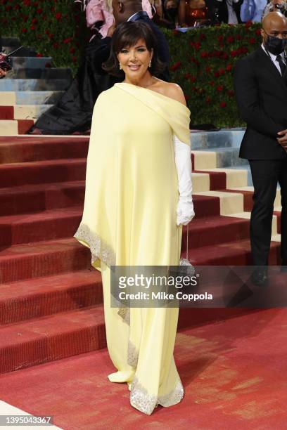 Kris Jenner attends The 2022 Met Gala Celebrating "In America: An Anthology of Fashion" at The Metropolitan Museum of Art on May 02, 2022 in New York...