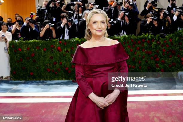 Hillary Clinton attends The 2022 Met Gala Celebrating "In America: An Anthology of Fashion" at The Metropolitan Museum of Art on May 02, 2022 in New...