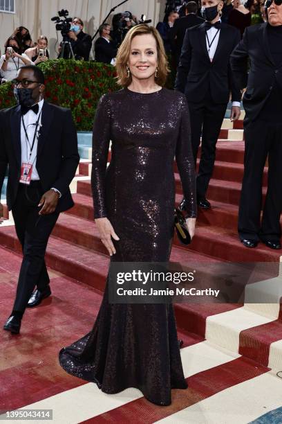 Sigourney Weaver attends The 2022 Met Gala Celebrating "In America: An Anthology of Fashion" at The Metropolitan Museum of Art on May 02, 2022 in New...