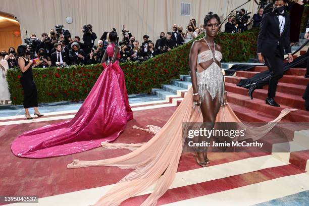 Jodie Turner-Smith attends The 2022 Met Gala Celebrating "In America: An Anthology of Fashion" at The Metropolitan Museum of Art on May 02, 2022 in...