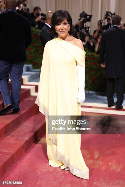 Kris Jenner attends The 2022 Met Gala Celebrating "In America: An Anthology of Fashion" at The Metropolitan Museum of Art on May 02, 2022 in New York...