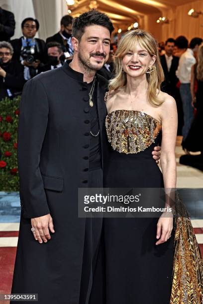 Marcus Mumford and Carey Mulligan attend The 2022 Met Gala Celebrating "In America: An Anthology of Fashion" at The Metropolitan Museum of Art on May...