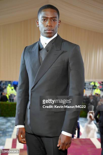 Damson Idris arrives at The 2022 Met Gala Celebrating "In America: An Anthology of Fashion" at The Metropolitan Museum of Art on May 02, 2022 in New...