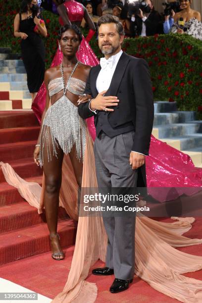 Jodie Turner-Smith and Joshua Jackson attends The 2022 Met Gala Celebrating "In America: An Anthology of Fashion" at The Metropolitan Museum of Art...