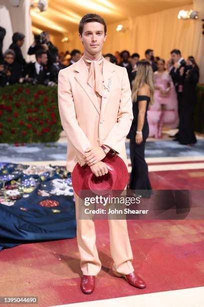 Patrick Schwarzenegger attends The 2022 Met Gala Celebrating "In America: An Anthology of Fashion" at The Metropolitan Museum of Art on May 02, 2022...