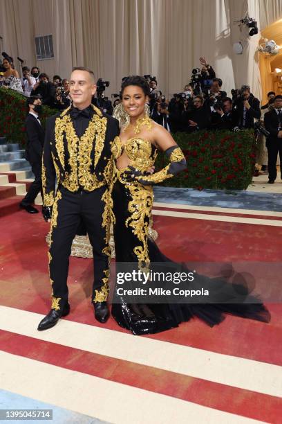 Jeremy Scott and Ariana DeBose attend The 2022 Met Gala Celebrating "In America: An Anthology of Fashion" at The Metropolitan Museum of Art on May...