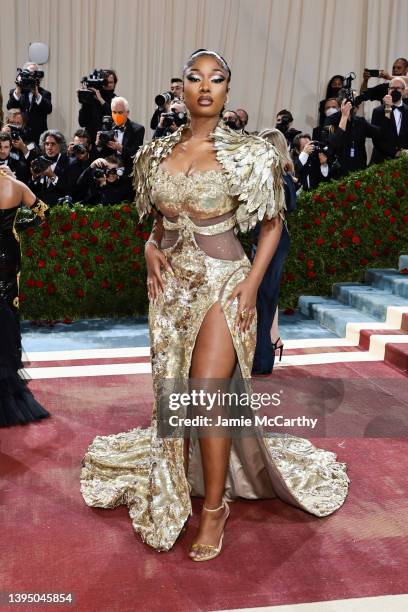 Megan Thee Stallion attends The 2022 Met Gala Celebrating "In America: An Anthology of Fashion" at The Metropolitan Museum of Art on May 02, 2022 in...