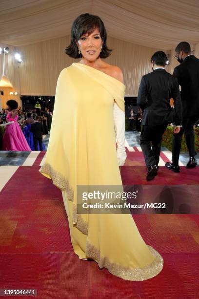 Kris Jenner arrives at The 2022 Met Gala Celebrating "In America: An Anthology of Fashion" at The Metropolitan Museum of Art on May 02, 2022 in New...