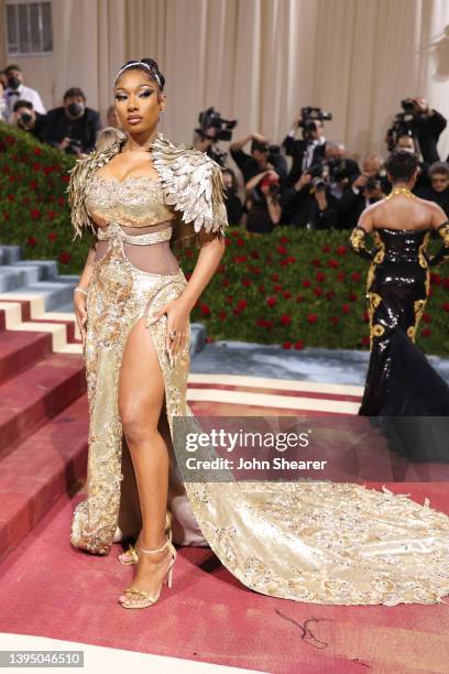 Megan Thee Stallion attends The 2022 Met Gala Celebrating "In America: An Anthology of Fashion" at The Metropolitan Museum of Art on May 02, 2022 in...