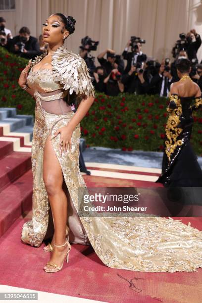 Megan Thee Stallion attends The 2022 Met Gala Celebrating "In America: An Anthology of Fashion" at The Metropolitan Museum of Art on May 02, 2022 in...