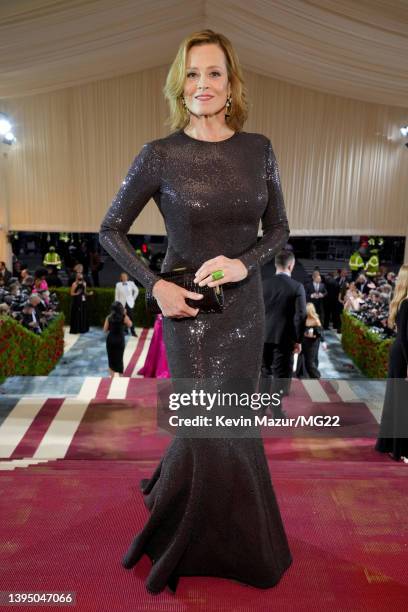 Sigourney Weaver arrives at The 2022 Met Gala Celebrating "In America: An Anthology of Fashion" at The Metropolitan Museum of Art on May 02, 2022 in...