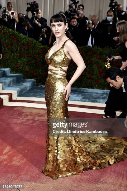 Rachel Brosnahan attends The 2022 Met Gala Celebrating "In America: An Anthology of Fashion" at The Metropolitan Museum of Art on May 02, 2022 in New...