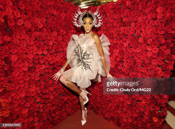 Winnie Harlow attends The 2022 Met Gala Celebrating "In America: An Anthology of Fashion" at The Metropolitan Museum of Art on May 02, 2022 in New...