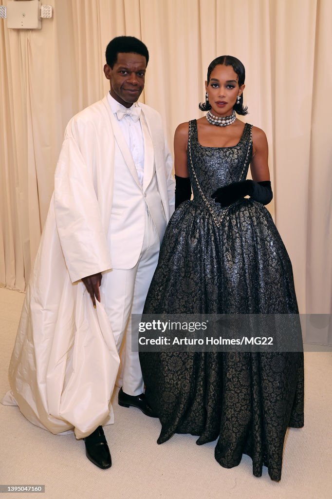 Victor Glemaud and Laura Harrier arrive at The 2022 Met Gala... News
