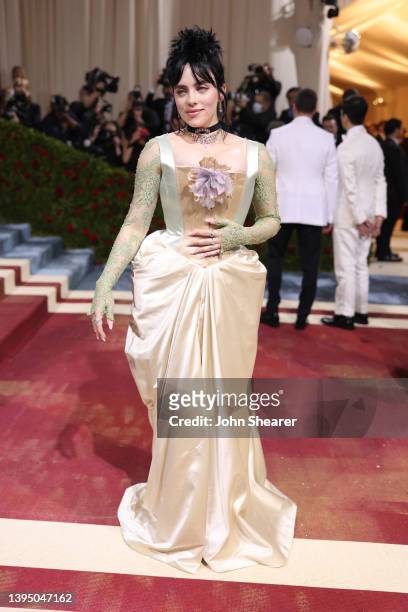 Billie Eilish attends The 2022 Met Gala Celebrating "In America: An Anthology of Fashion" at The Metropolitan Museum of Art on May 02, 2022 in New...