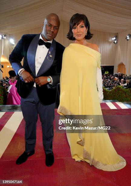 Corey Gamble and Kris Jenner arrive at The 2022 Met Gala Celebrating "In America: An Anthology of Fashion" at The Metropolitan Museum of Art on May...