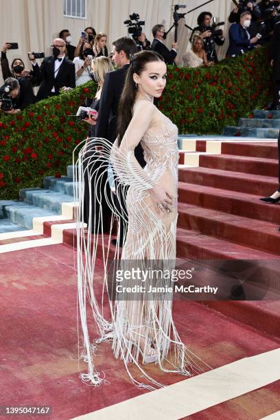 Dove Cameron attends The 2022 Met Gala Celebrating "In America: An Anthology of Fashion" at The Metropolitan Museum of Art on May 02, 2022 in New...
