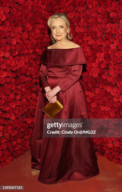 Hillary Clinton attends The 2022 Met Gala Celebrating "In America: An Anthology of Fashion" at The Metropolitan Museum of Art on May 02, 2022 in New...