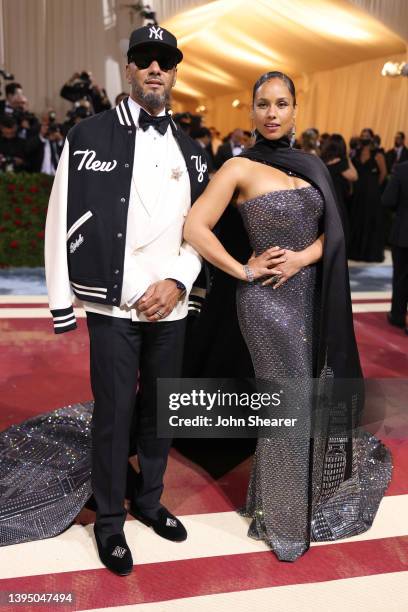 Swizz Beatz and Alicia Keys attend The 2022 Met Gala Celebrating "In America: An Anthology of Fashion" at The Metropolitan Museum of Art on May 02,...