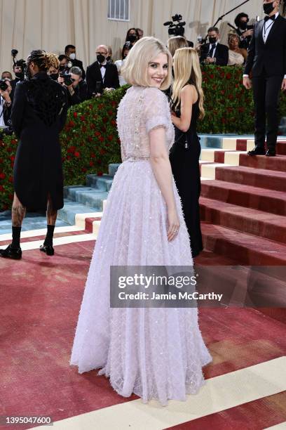 Lucy Boynton attends The 2022 Met Gala Celebrating "In America: An Anthology of Fashion" at The Metropolitan Museum of Art on May 02, 2022 in New...