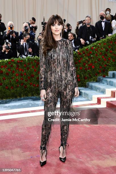 Dakota Johnson attends The 2022 Met Gala Celebrating "In America: An Anthology of Fashion" at The Metropolitan Museum of Art on May 02, 2022 in New...