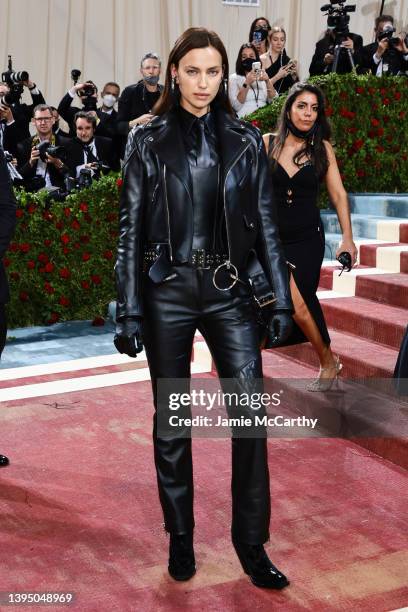 Irina Shayk attends The 2022 Met Gala Celebrating "In America: An Anthology of Fashion" at The Metropolitan Museum of Art on May 02, 2022 in New York...