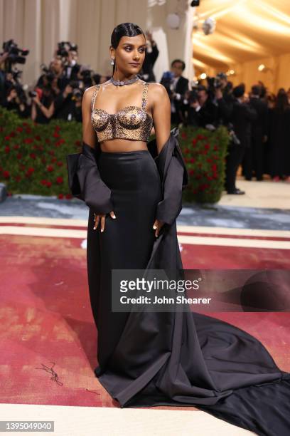Simone Ashley attends The 2022 Met Gala Celebrating "In America: An Anthology of Fashion" at The Metropolitan Museum of Art on May 02, 2022 in New...