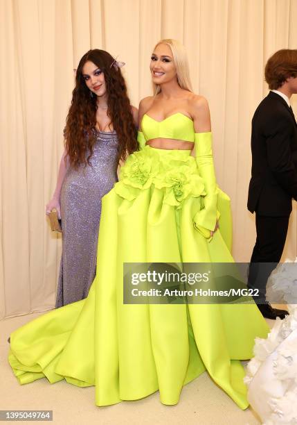 Olivia Rodrigo and Gwen Stefani arrives at The 2022 Met Gala Celebrating "In America: An Anthology of Fashion" at The Metropolitan Museum of Art on...
