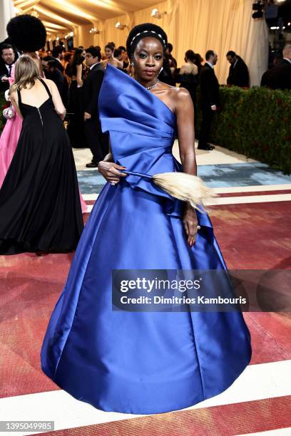 Danai Gurira attends The 2022 Met Gala Celebrating "In America: An Anthology of Fashion" at The Metropolitan Museum of Art on May 02, 2022 in New...