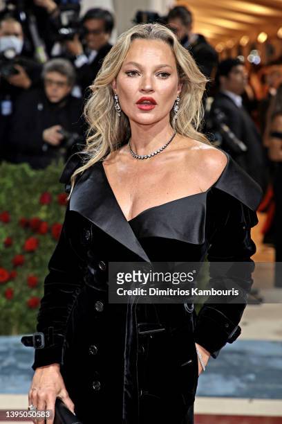 Kate Moss attends The 2022 Met Gala Celebrating "In America: An Anthology of Fashion" at The Metropolitan Museum of Art on May 02, 2022 in New York...