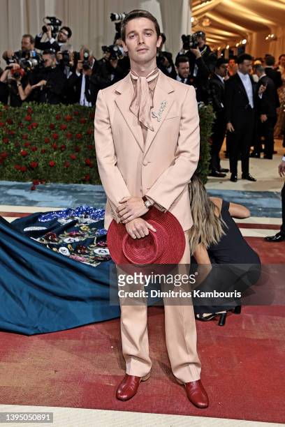 Patrick Schwarzenegger attends The 2022 Met Gala Celebrating "In America: An Anthology of Fashion" at The Metropolitan Museum of Art on May 02, 2022...