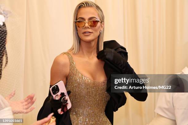 Khloé Kardashian arrives at The 2022 Met Gala Celebrating "In America: An Anthology of Fashion" at The Metropolitan Museum of Art on May 02, 2022 in...